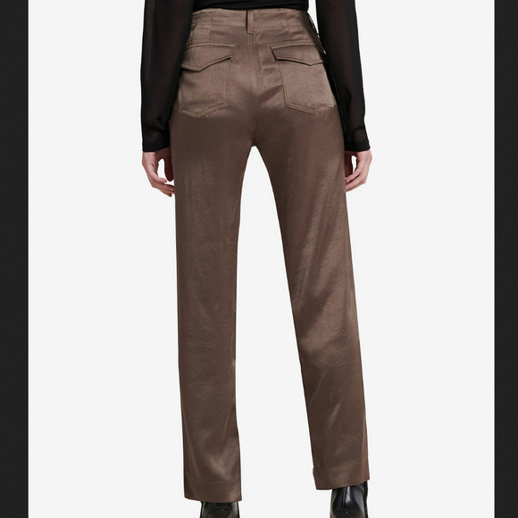 DKNY Black STRAIGHT-LEG ANKLE DRESS PANTS - Picture 12 of 14